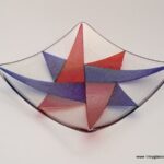 Laced Star Iridescent Glass Plate