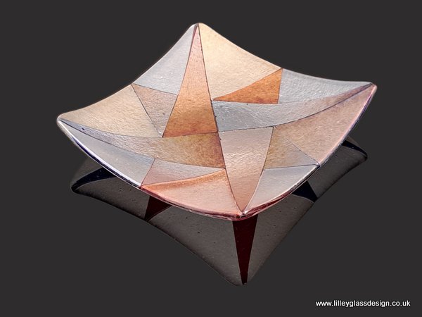 Laced Star Iridescent Glass Plate - Image 2