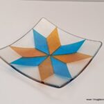 Lemoyne Star Iridescent Glass Plate 2
